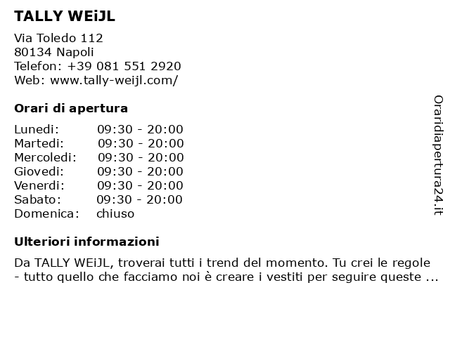 Tally weijl outlet napoli